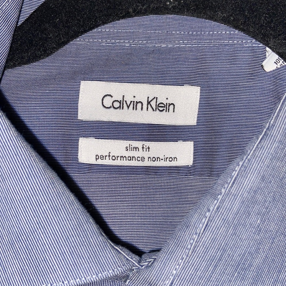 Calvin Klein slim fit dress shirt.